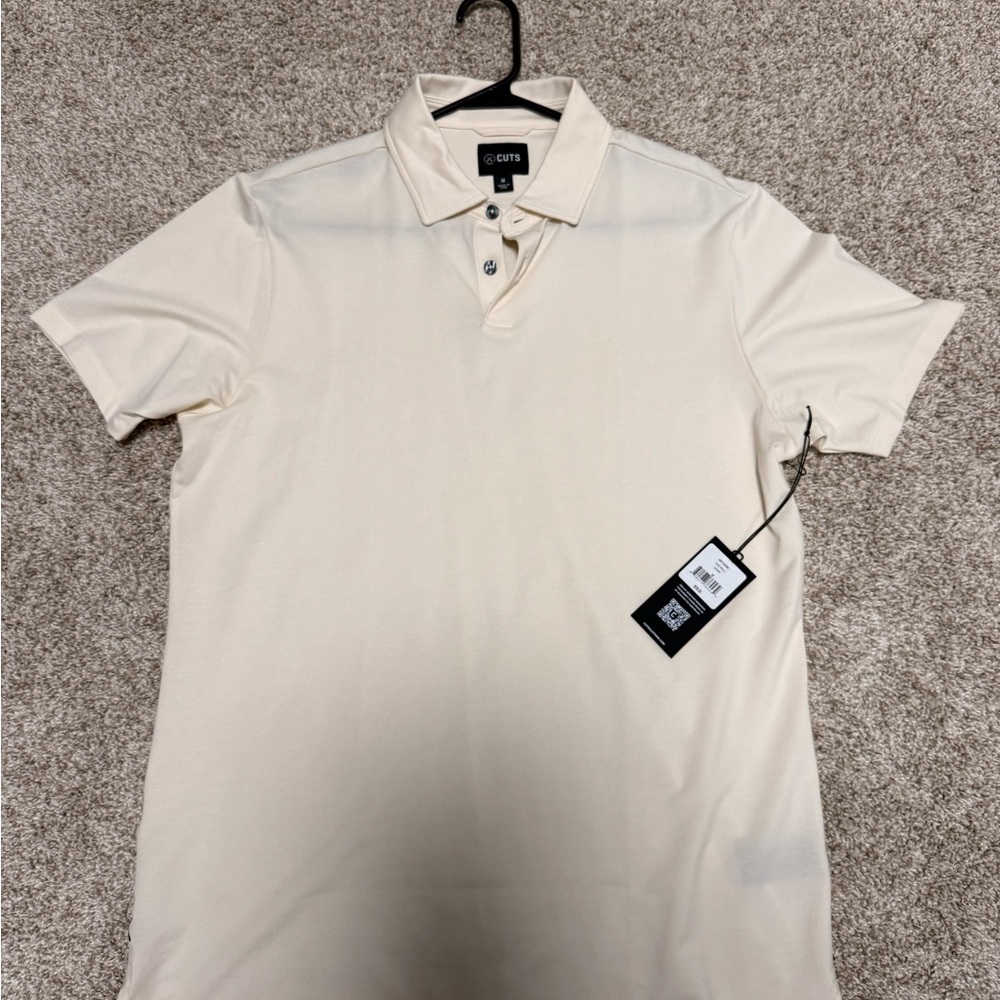 Men’s Cuts - Cream Polo Shirt - NWT - Medium